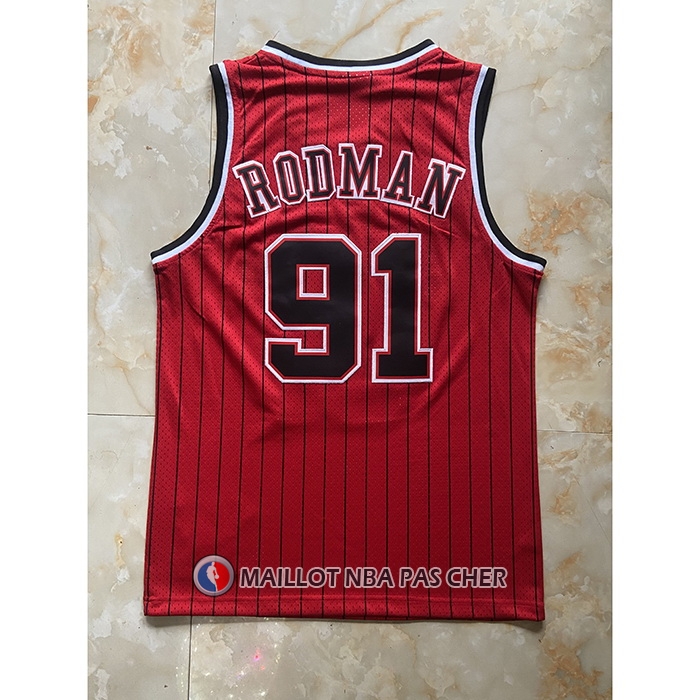 Maillot Chicago Bulls Dennis Rodman Mitchell & Ness 1996-97 Rouge